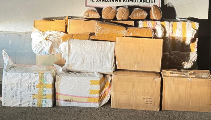 Kayseri’de yolcu otobüsünde 750 kilogram kaçak tütün bulundu