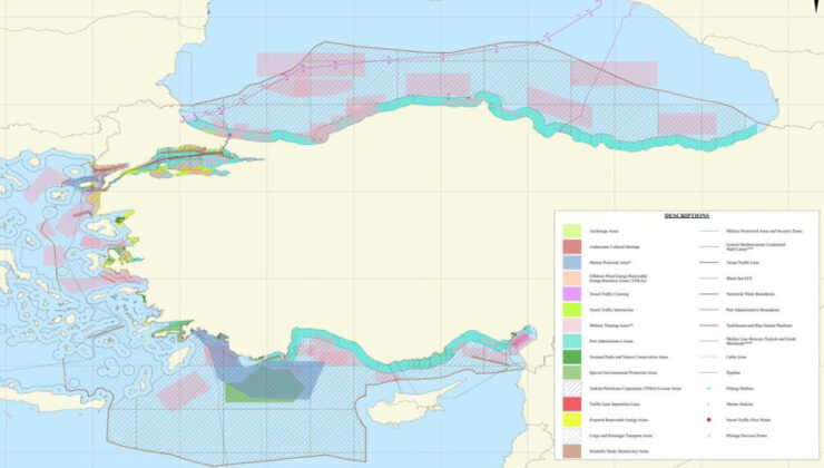 Mavi Vatan haritası, UNESCO’nun ulusal Deniz Planlama Haritasına eklendi