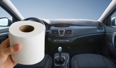 Otomobilin içine tuvalet kağıdı koymak bakın ne işe yarıyormuş