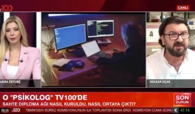 ‘Sahte psikolog’ argümanıyla gündeme gelen Volkan Uçak tv100’e açıklamalarda bulundu