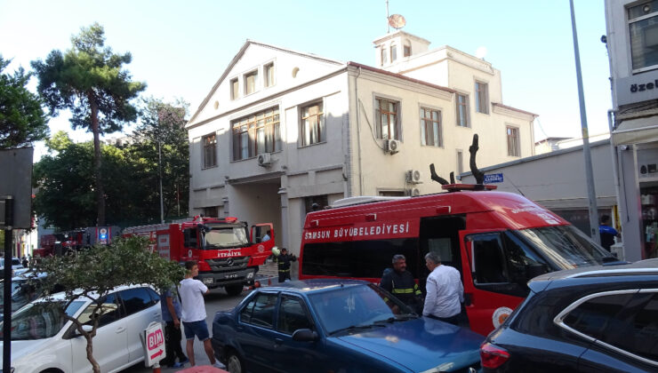Samsun astsubay gazinosunda yangın paniği