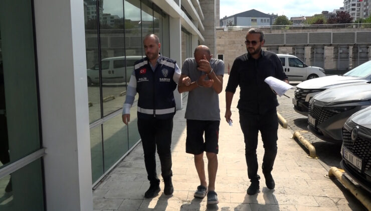 Samsun’da hırsızlık için el feneriyle girdiği inşaatta, suçüstü yakalandı