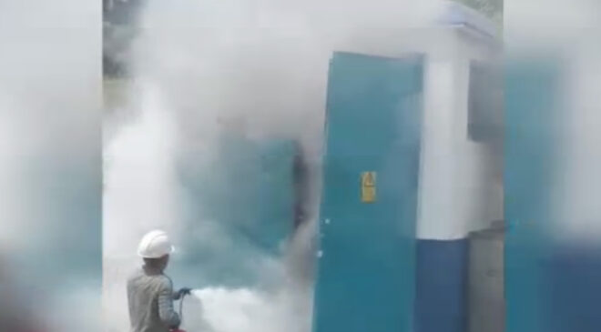 Siirt’te trafo yangını çıktı