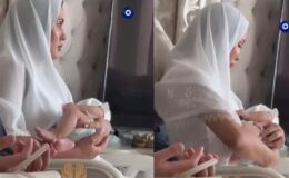 Taze anne Sahra Işık bebeği için mevlit okuttu! O anları paylaştı