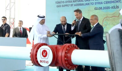 Türkiye-Suriye doğalgaz çizgisi açıldı