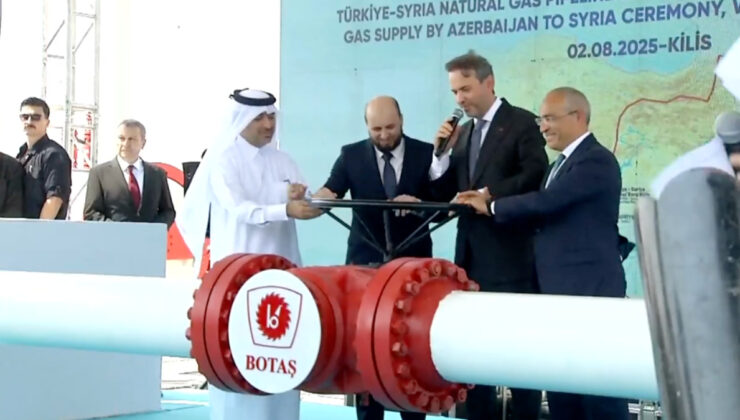 Türkiye-Suriye doğalgaz çizgisi açıldı