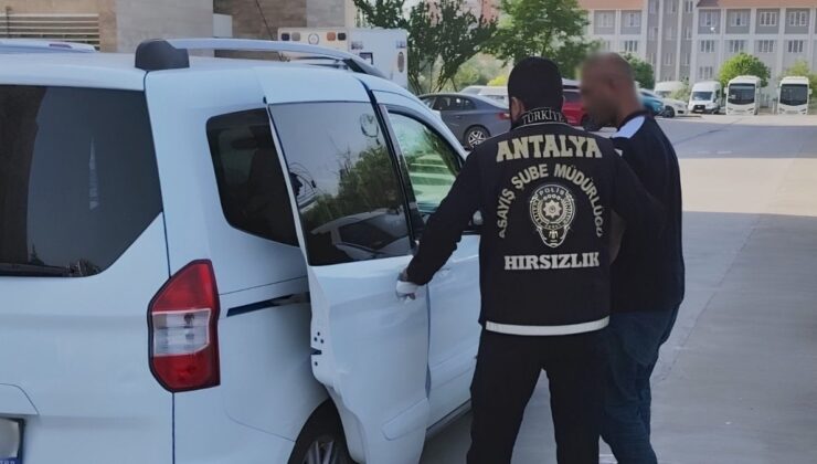 Antalya’da 410 bin lira bedelinde ziynet eşyası çalan hırsız yakalandı