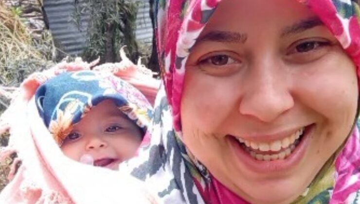 Antalya’da anne ile 7,5 aylık kızının manzaraları viral oldu