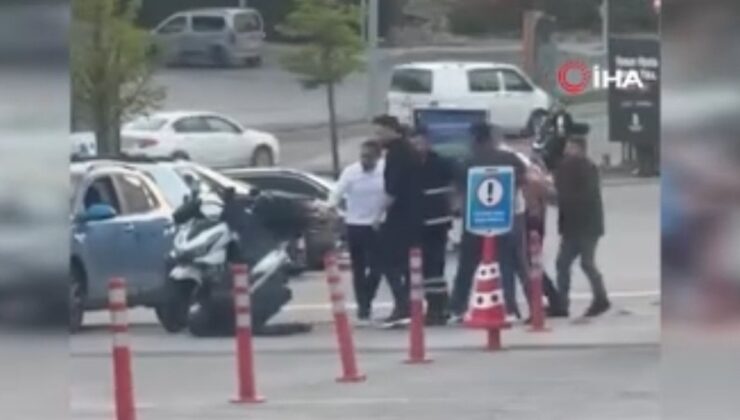 Başakşehir’de araç yıkama istasyonunda yumruk yiyen motosiklet şoförü bayıldı