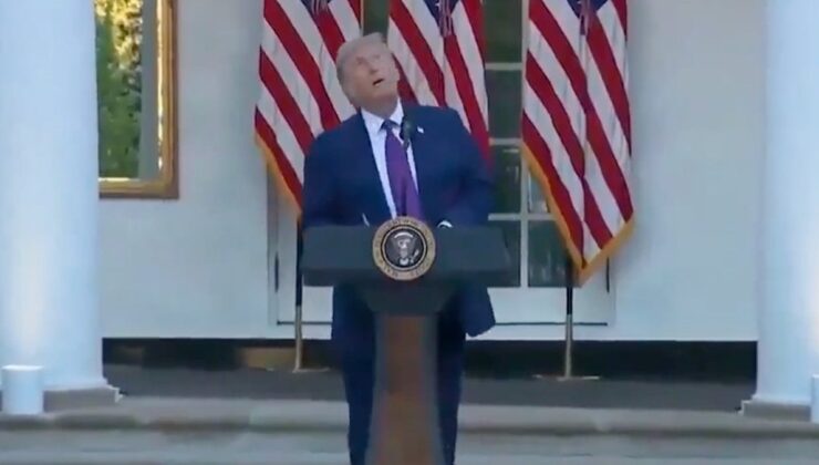 Donald Trump’ın panik anları: Kuşu taarruz ‘drone’u sandı