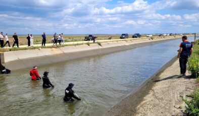 Edirne’de sulama kanalına düşen bireyden acı haber
