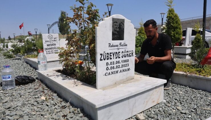 Hatay’da zelzele mezarlığında buruk Anneler Günü