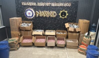 İstanbul’da uyuşturucu operasyonu: 200 milyon lira pahasında uyuşturucu hap ele geçirildi