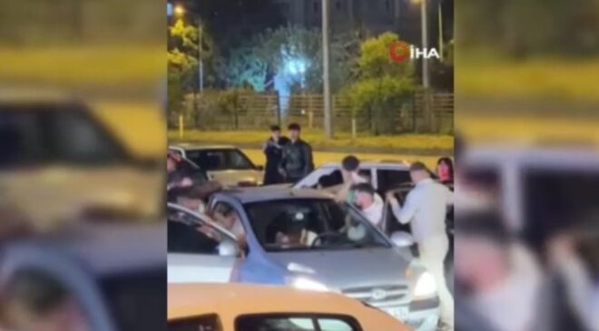 Karabük’te bir küme, trafikte taşkınlık çıkardı