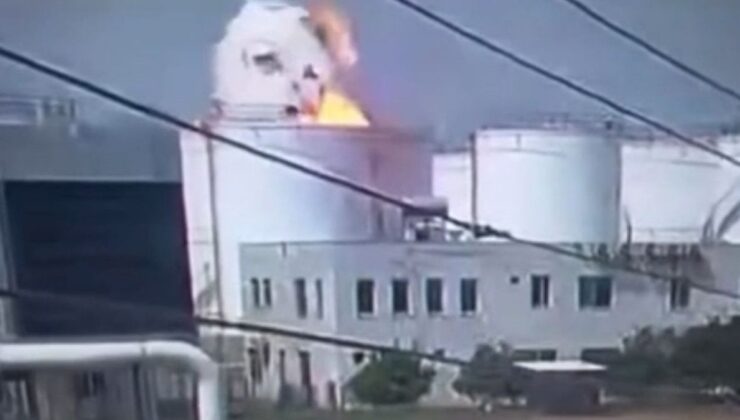 Mersin’de bir çalışanın hayatını kaybettiği patlama anı kamerada