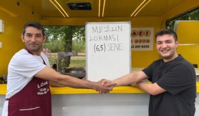 Muğla’da üniversiteden 6,5 yıl sonra mezun olan genç kredi çekip lokma döktürdü